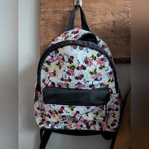 Disney Mini Backpack with Mickey and Minnie Mouse - Black, Red, Yellow